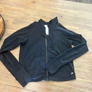 Fabletics black workout zip up